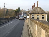 Toll station and house on Swinford Bridge - Geograph - 637535.jpg