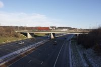 Pontefract Lane North Bridge, M1 Motorway J45 - Geograph - 1628337.jpg