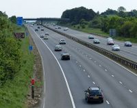 Southbound along the M1 motorway - Geograph - 4056854.jpg