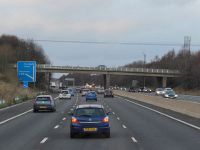 The M1 northbound towards junction 35A - Geograph - 3803666.jpg