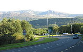 The A 487 at the Llanelltyd bypass and junction with the A496 - Geograph - 723419.jpg