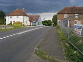 A4074 entering Nuneham Courtenay - Geograph - 1384966.jpg