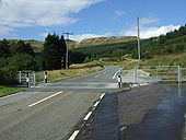 Cattle grid on A4061 above Nant-y-Moel - Geograph - 934101.jpg