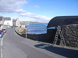 Looking down the bill to Bressay Sound - Geograph - 960769.jpg