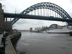 Tyne Bridge and Millennium Bridge View - Geograph - 759597.jpg