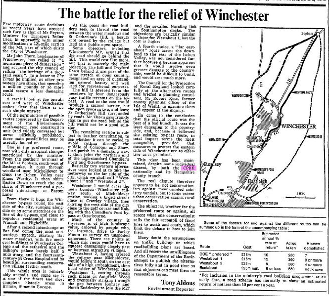 File:Winchester Bypass article from The Times of Wednesday, March 7th, 1973 - Coppermine - 15116.JPG