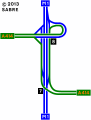 The current layout of interchanges.