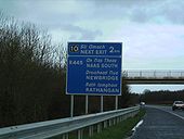 New sign approaching M7 junction 10 Dublin bound - Coppermine - 16138.JPG