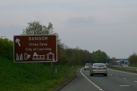 Approaching Bangor on the A55 - Geograph - 1273594.jpg