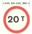 Weight limit in tonnes - phased out in 1994