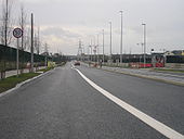 New road and bus stops in West Dublin - Coppermine - 16083.JPG