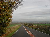 Downhill on the A361 - Geograph - 1591580.jpg