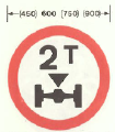 Axle weight limit in tonnes - phased out in 1994