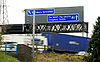 Motorway sign, Sprucefield-Lisburn - Geograph - 1749808.jpg