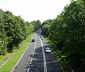 Cwmbran Drive south from Pentre Lane - Geograph - 1444596.jpg