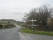 Crossroads in Lowick Bridge - Geograph - 725982.jpg