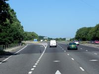 M27, Sliproad at Junction 10 (North Hill) - Geograph - 3735187.jpg