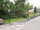 Cycle track from Priory Gardens to cross... (C) David Hawgood - Geograph - 2573462.jpg