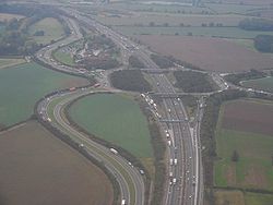 Junction 24 of the M1 Motorway - Geograph - 595193.jpg