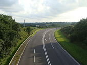 A477 trunk road from the bridge.jpg