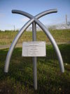 M8 Harthill Footbridge plaque - Geograph - 1317793.jpg