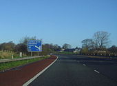 Motorway sign on the M6 northbound - Geograph - 1303246.jpg