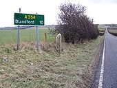 Signage old and new, Sixpenny Handley - Geograph - 1717984.jpg