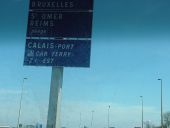 Close up of the Brussels sign on the E40 heading east from Calais - Coppermine - 5394.JPG