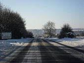 The A361 nearing Fulbrook - Geograph - 1650943.jpg