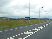 Slip road route confirmation sign - Coppermine - 2882.JPG