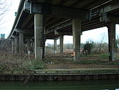 A34 Volvercote Viaduct underneath looking north - Coppermine - 16239.jpg