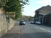 Old road sign, Halifax Road, Elland - Geograph - 1518849.jpg