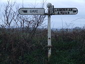 Sign Post to Gare - Geograph - 312744.jpg