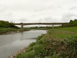 Rumsan Bridge on the river Taw as seen from upstream - Geograph - 1856975.jpg