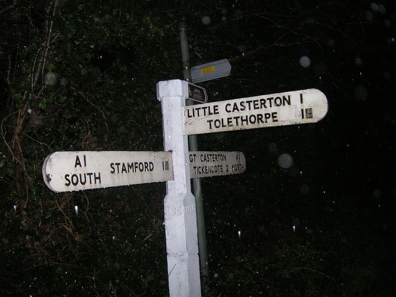 File:A1 now B1081 at Great Casterton, north of Stamford.JPG