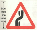 Switch to opposite carriageway during contraflow (may be reversed) - phased out in 1981