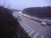 The M25 from Oaklawn Road, Leatherhead - Geograph - 2735273.jpg