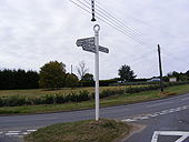 Old Road Sign, Holton - Geograph - 1490220.jpg