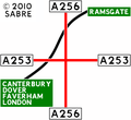 The layout of the junction at classification.