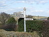 A road sign at the junction of the A396 and the B3224 at Wheddon Cross - Geograph - 1718910.jpg
