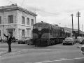 CIE diesel locomotive No. 184 brings a return freight to Glanmire Road out of Albert Quay yards.