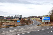 Slipway from A45 onto M45, Dunchurch - Geograph - 1691435.jpg