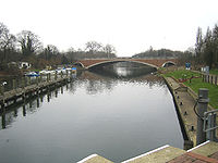 River Thames; M25 & A30 road bridge.jpg