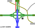 Darenth Interchange as it was in 1988.