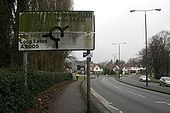 Very dirty road sign - Geograph - 1669239.jpg