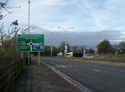 Approaching the Sprucefield Roundabout - Geograph - 3328328.jpg