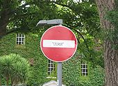 Defaced No Entry Sign, Exeter - Coppermine - 20008.jpg