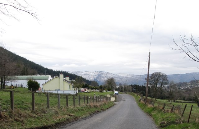 File:Newtown Road between the Industrial Estate and Rostrevor - Geograph - 3374387.jpg