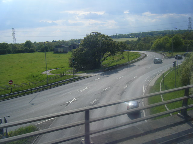 File:A12 looking south from M25 - Geograph - 1924937.jpg