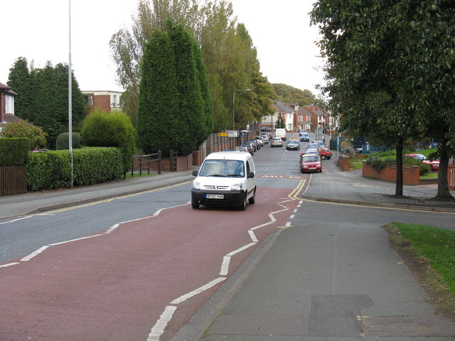 File:Main road (B4483) at station bridge, Coseley - Geograph - 1017741.jpg